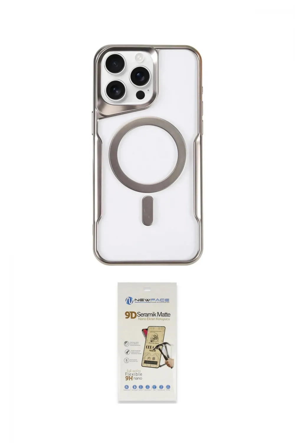 ieg™ iPhone 11 Pro Max Kılıf Yadigar Klasik Özel Seri - Siyah Mat Seramik Nano Ekran Koruyucu