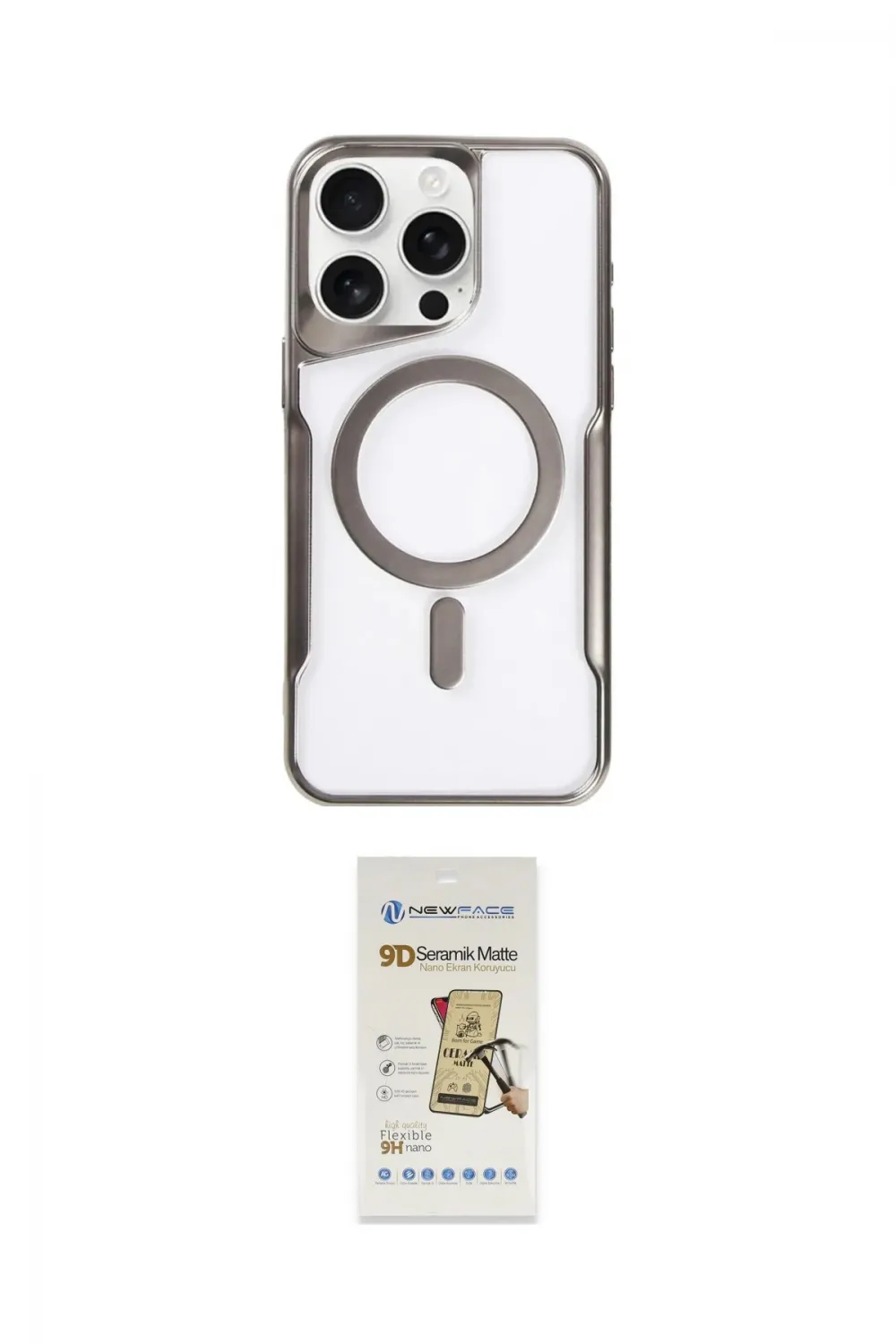 ieg™ iPhone 11 Pro Max Kılıf Yadigar Klasik Özel Seri - Siyah Mat Seramik Nano Ekran Koruyucu