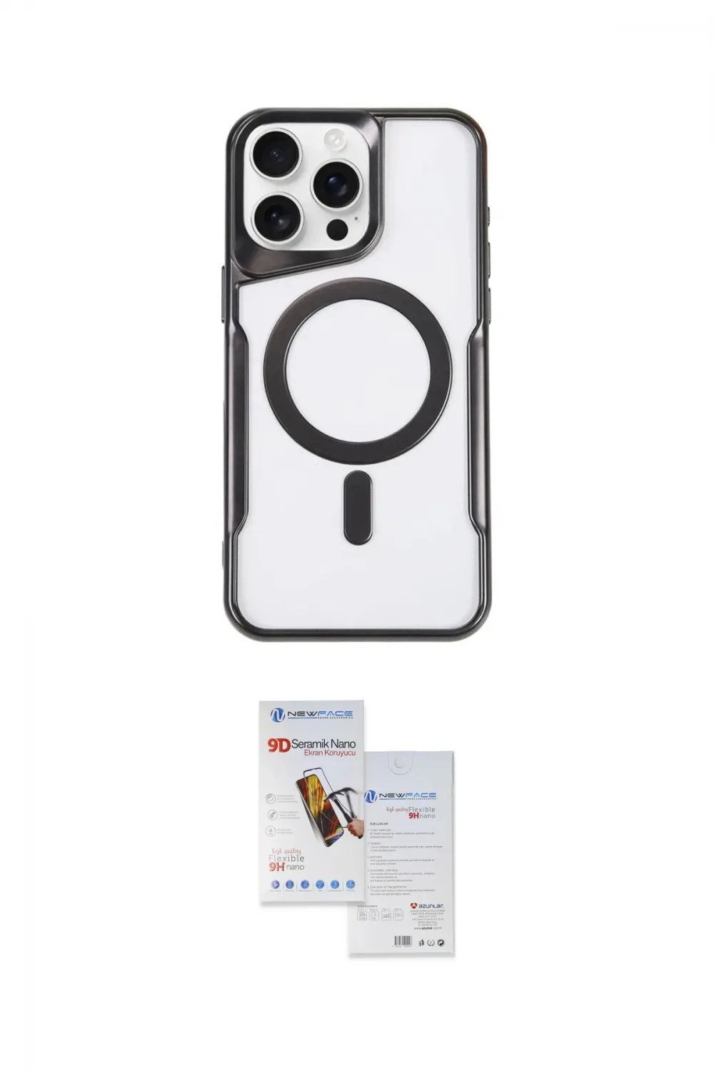 ieg™ iPhone 11 Pro Max Kılıf Yadigar Klasik Özel Seri - Siyah Seramik Nano Ekran Koruyucu