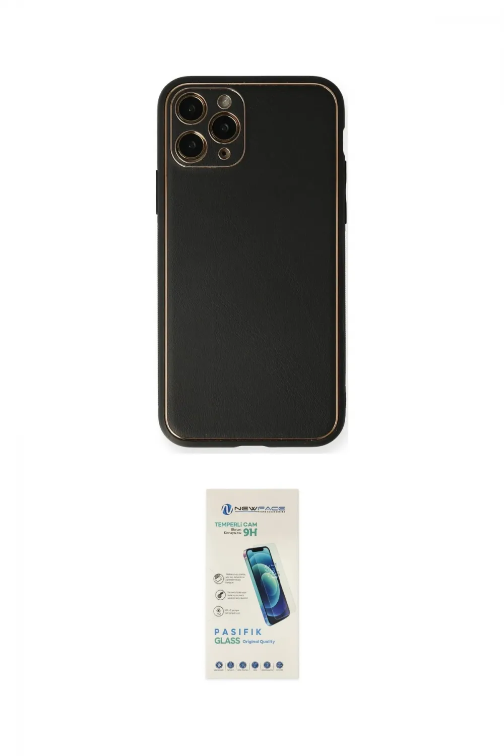 ieg™ iPhone 11 Pro Max Kılıf Yadigar Klasik - Şeffaf Pasifik Cam Ekran Koruyucu