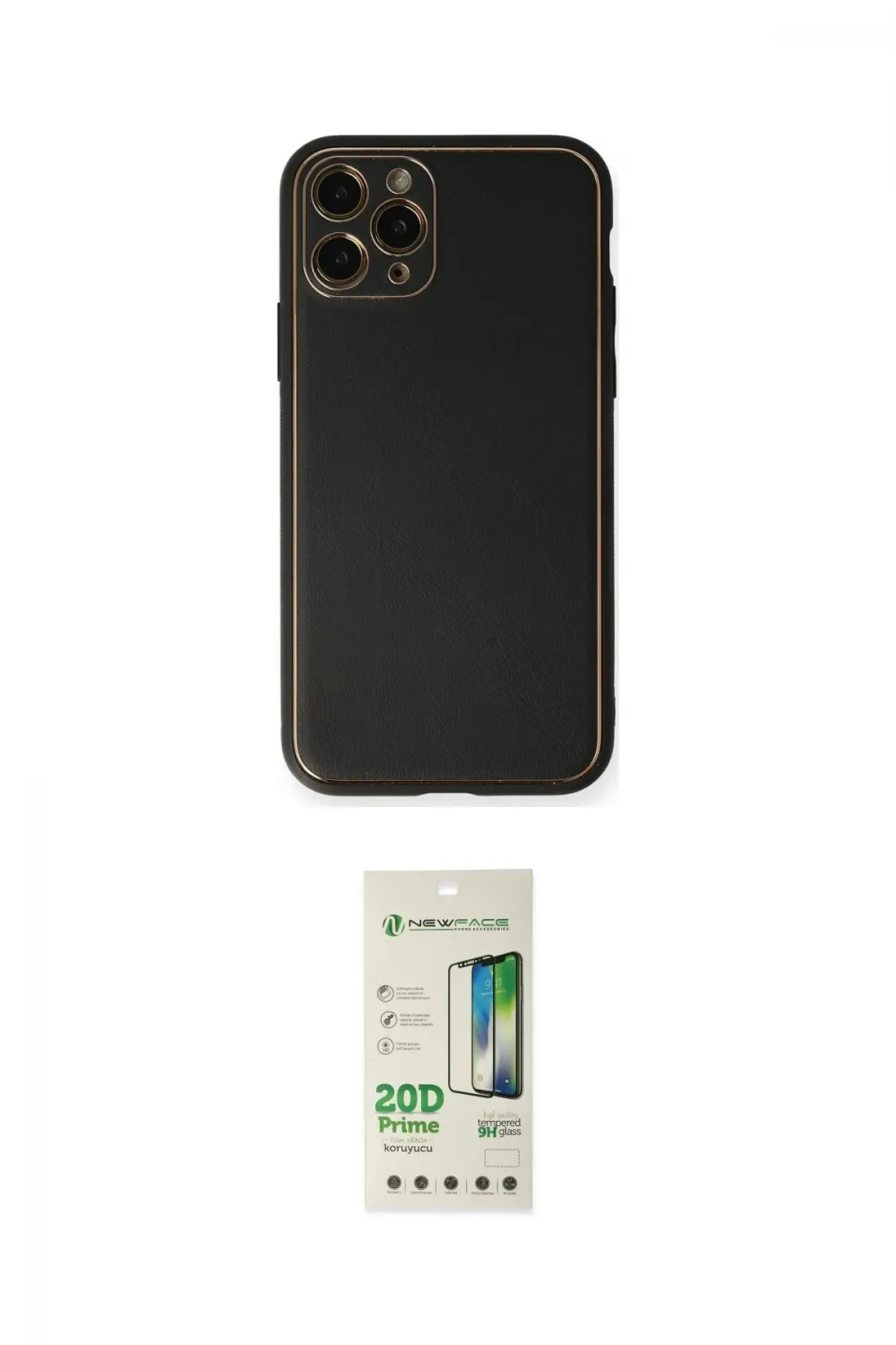 ieg™ iPhone 11 Pro Max Kılıf Yadigar Klasik - Siyah 20D Premium Cam Ekran Koruyucu