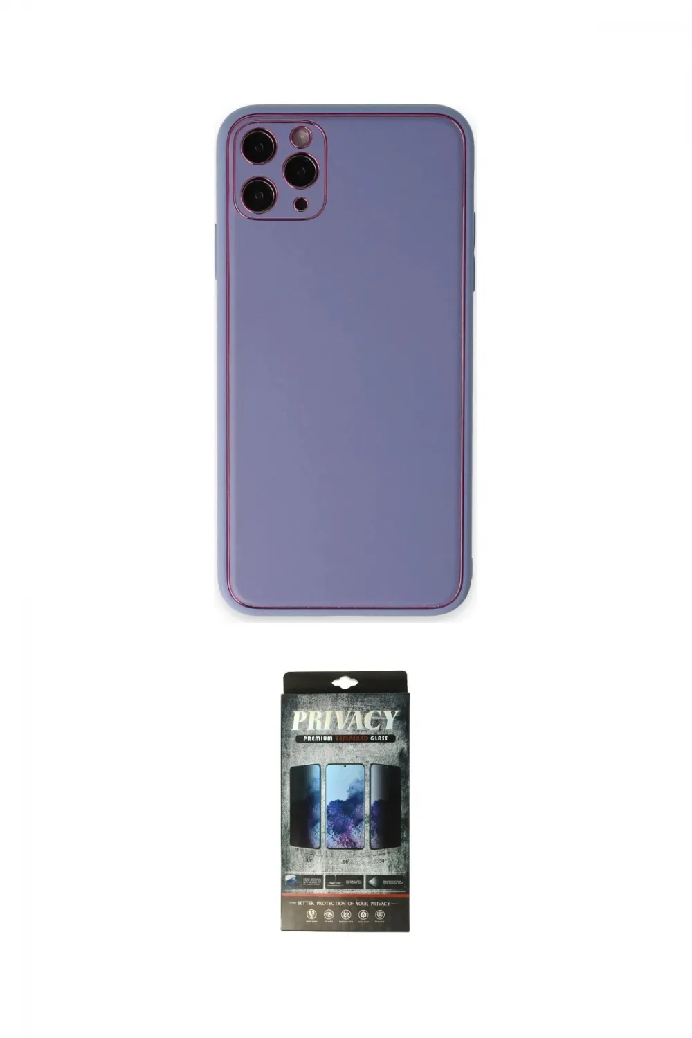ieg™ iPhone 11 Pro Max Kılıf Yadigar Klasik - Siyah 34D Hayalet Izgaralı Cam