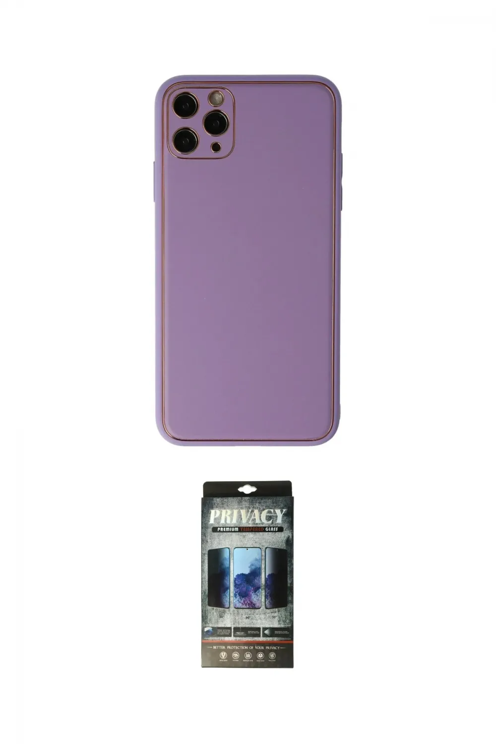 ieg™ iPhone 11 Pro Max Kılıf Yadigar Klasik - Siyah 34D Hayalet Izgaralı Cam