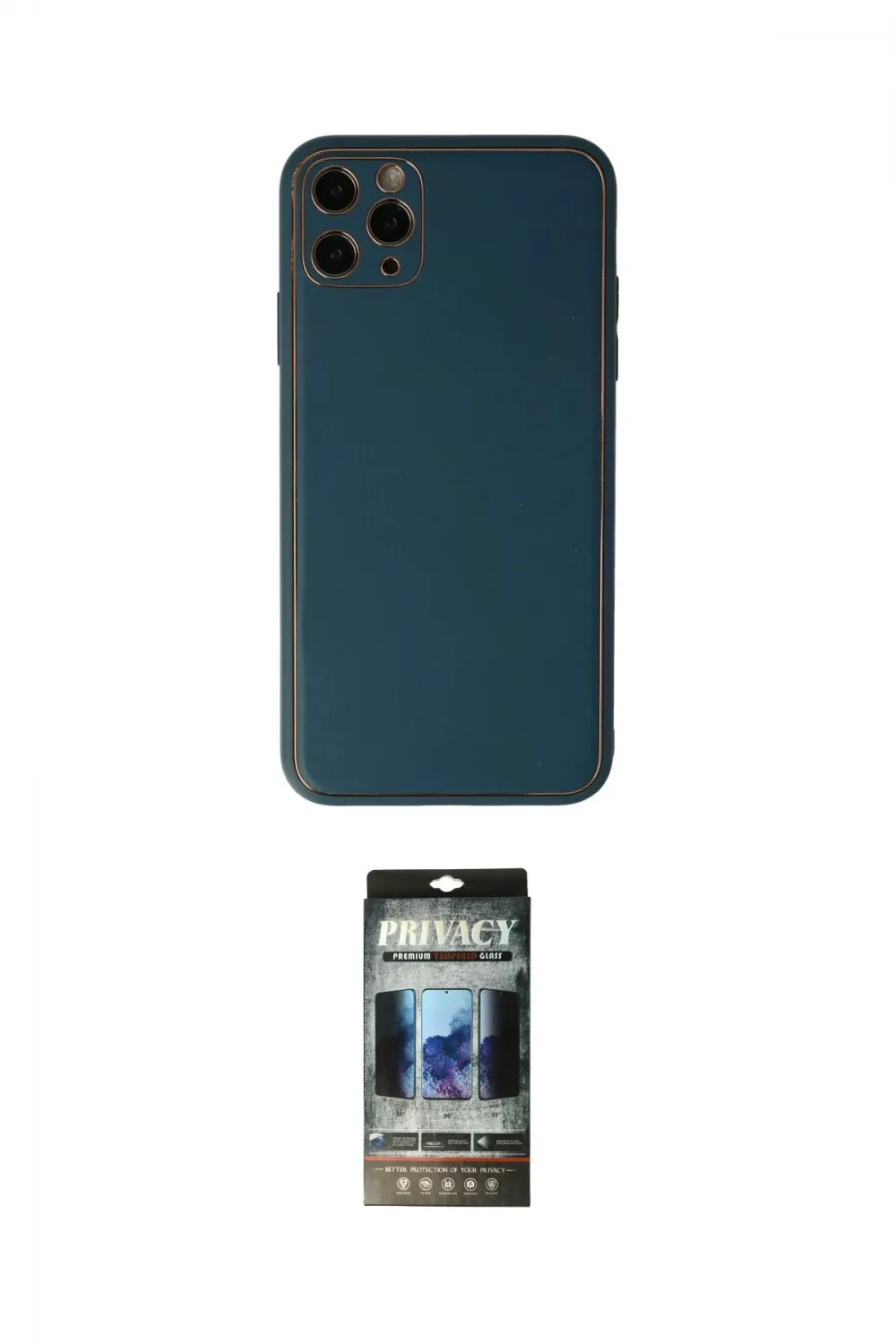 ieg™ iPhone 11 Pro Max Kılıf Yadigar Klasik - Siyah 34D Hayalet Izgaralı Cam