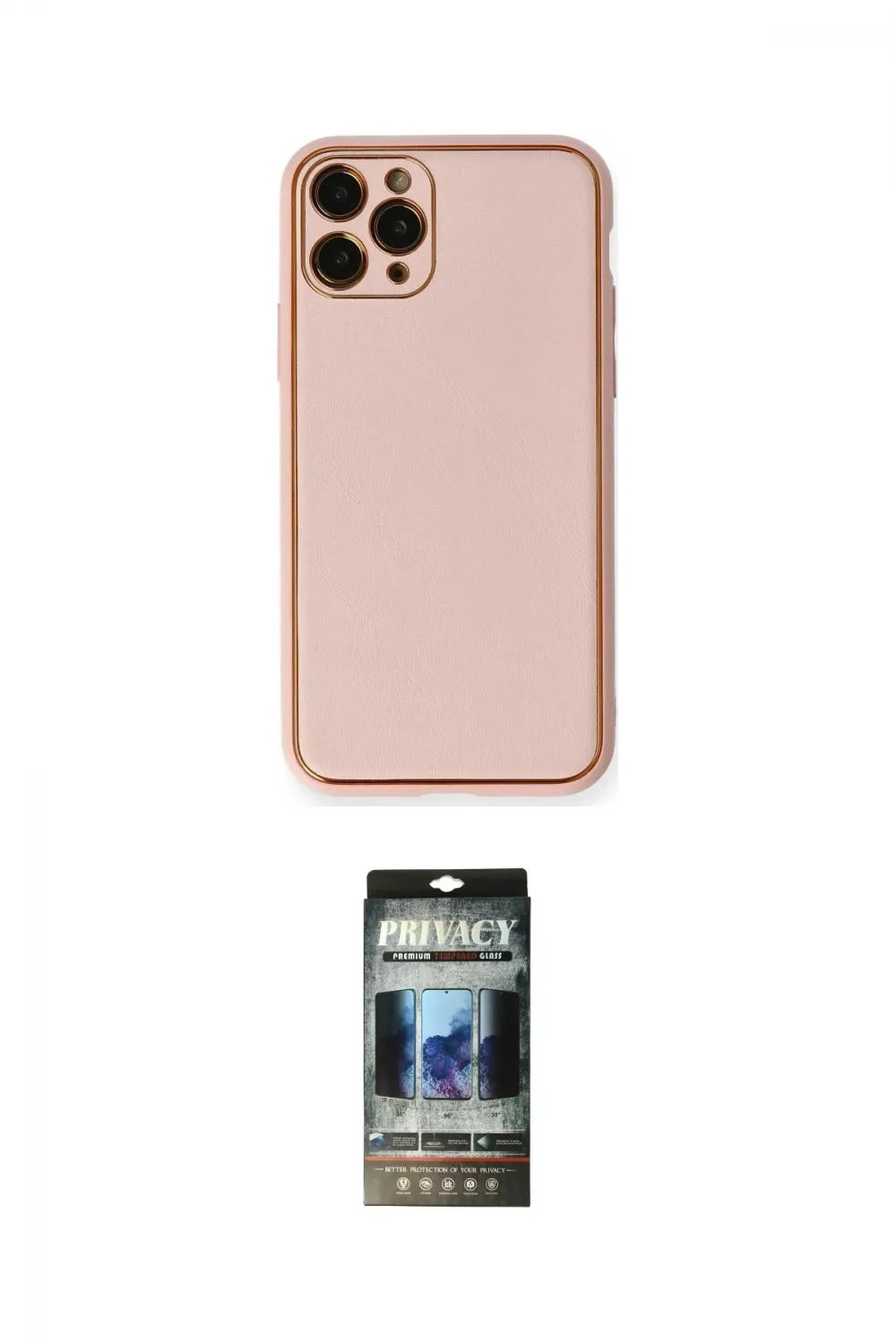 ieg™ iPhone 11 Pro Max Kılıf Yadigar Klasik - Siyah 34D Hayalet Izgaralı Cam