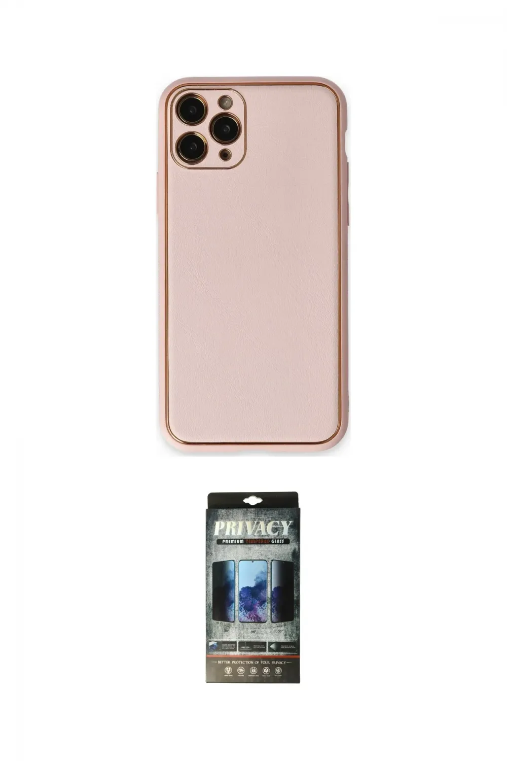 ieg™ iPhone 11 Pro Max Kılıf Yadigar Klasik - Siyah 34D Hayalet Izgaralı Cam