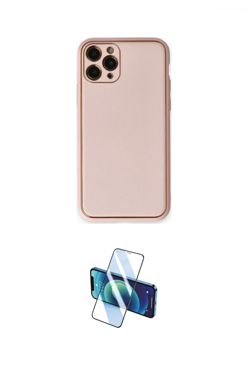 ieg™ iPhone 11 Pro Max Kılıf Yadigar Klasik - Siyah 3D Antistatik Cam Ekran Koruyucu