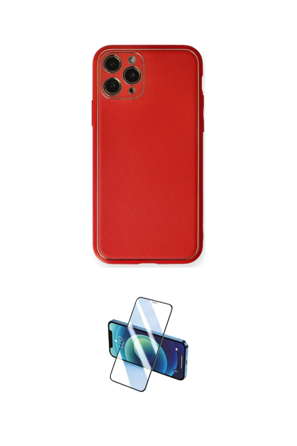 ieg™ iPhone 11 Pro Max Kılıf Yadigar Klasik - Siyah 3D Antistatik Seramik Nano Ekran Koruyucu