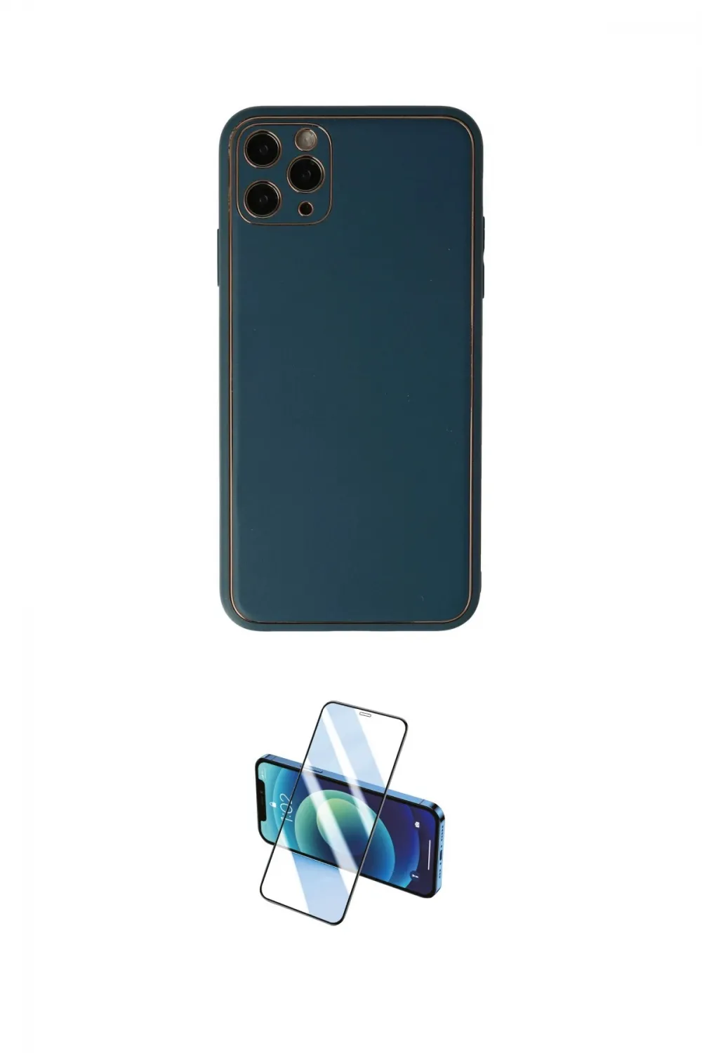 ieg™ iPhone 11 Pro Max Kılıf Yadigar Klasik - Siyah 3D Antistatik Seramik Nano Ekran Koruyucu