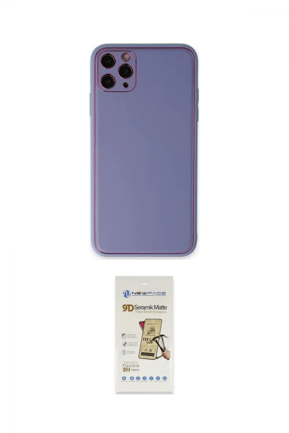 ieg™ iPhone 11 Pro Max Kılıf Yadigar Klasik - Siyah Mat Seramik Nano Ekran Koruyucu