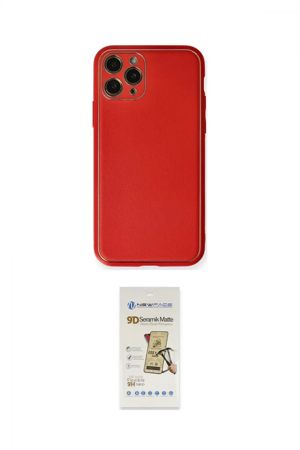 ieg™ iPhone 11 Pro Max Kılıf Yadigar Klasik - Siyah Mat Seramik Nano Ekran Koruyucu