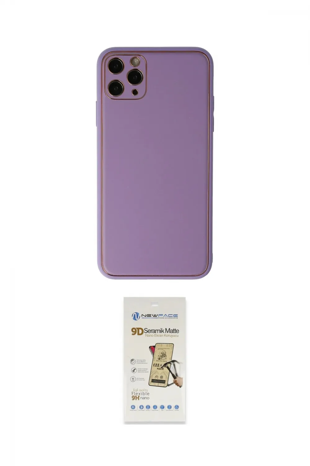 ieg™ iPhone 11 Pro Max Kılıf Yadigar Klasik - Siyah Mat Seramik Nano Ekran Koruyucu