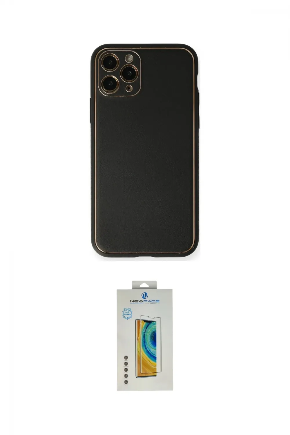 ieg™ iPhone 11 Pro Max Kılıf Yadigar Klasik - Siyah Polymer Nano Ekran Koruyucu
