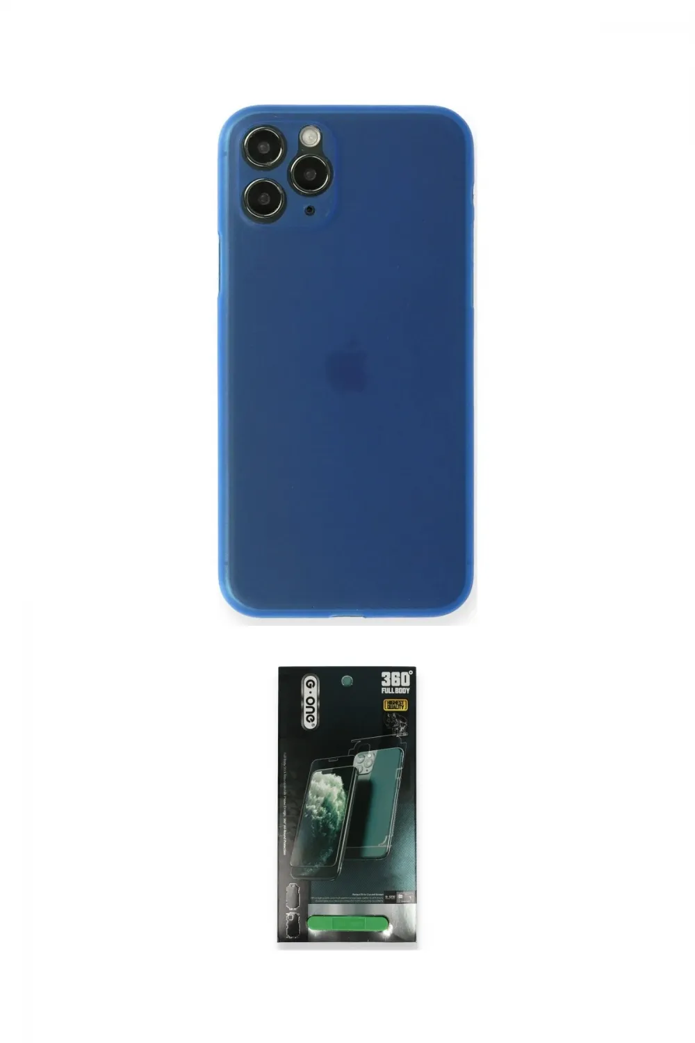 ieg™ iPhone 11 Pro Max Kılıf Yadigar Yansıma Serisi - Şeffaf 360 Full Body Arka Koruyucu
