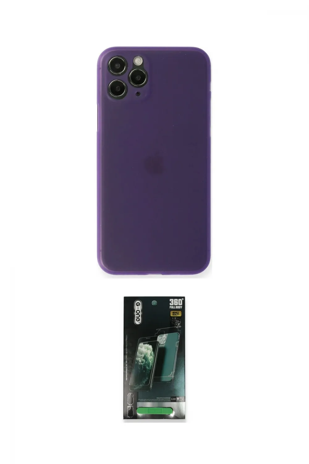 ieg™ iPhone 11 Pro Max Kılıf Yadigar Yansıma Serisi - Şeffaf 360 Full Body Arka Koruyucu