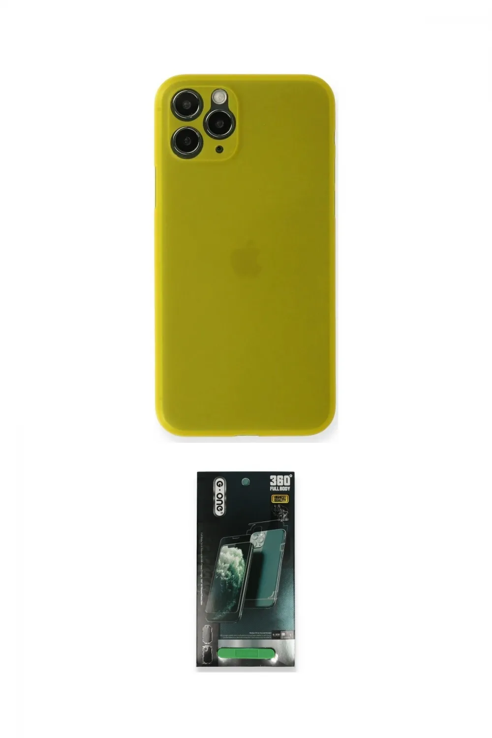 ieg™ iPhone 11 Pro Max Kılıf Yadigar Yansıma Serisi - Şeffaf 360 Full Body Arka Koruyucu