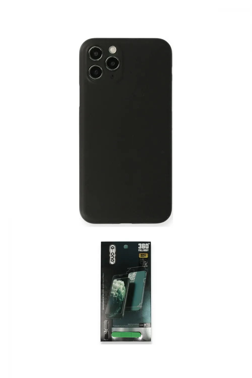 ieg™ iPhone 11 Pro Max Kılıf Yadigar Yansıma Serisi - Şeffaf 360 Full Body Arka Koruyucu