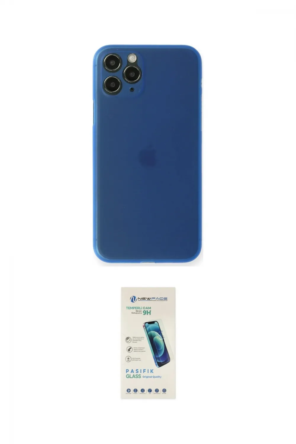ieg™ iPhone 11 Pro Max Kılıf Yadigar Yansıma Serisi - Şeffaf Pasifik Cam Ekran Koruyucu