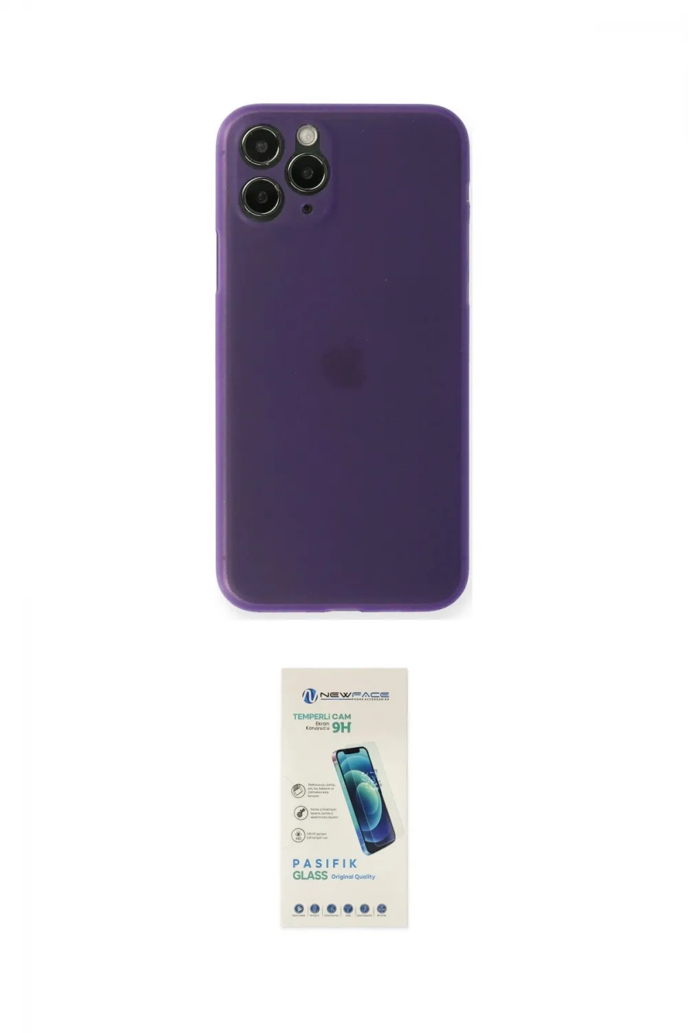 ieg™ iPhone 11 Pro Max Kılıf Yadigar Yansıma Serisi - Şeffaf Pasifik Cam Ekran Koruyucu