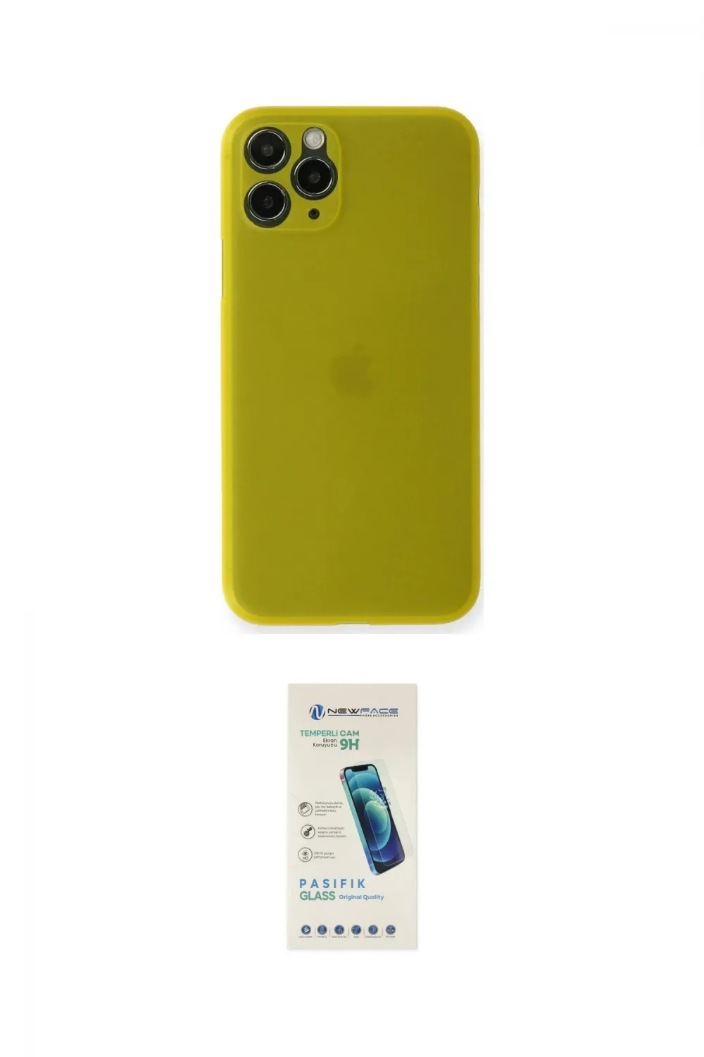 ieg™ iPhone 11 Pro Max Kılıf Yadigar Yansıma Serisi - Şeffaf Pasifik Cam Ekran Koruyucu