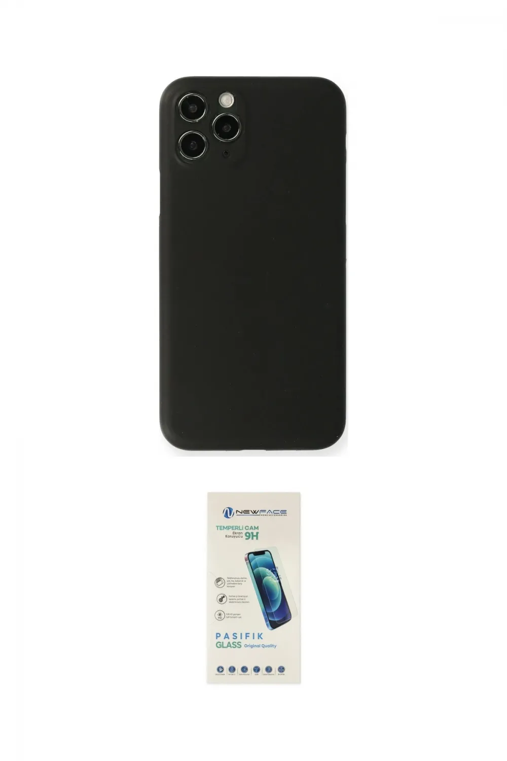 ieg™ iPhone 11 Pro Max Kılıf Yadigar Yansıma Serisi - Şeffaf Pasifik Cam Ekran Koruyucu