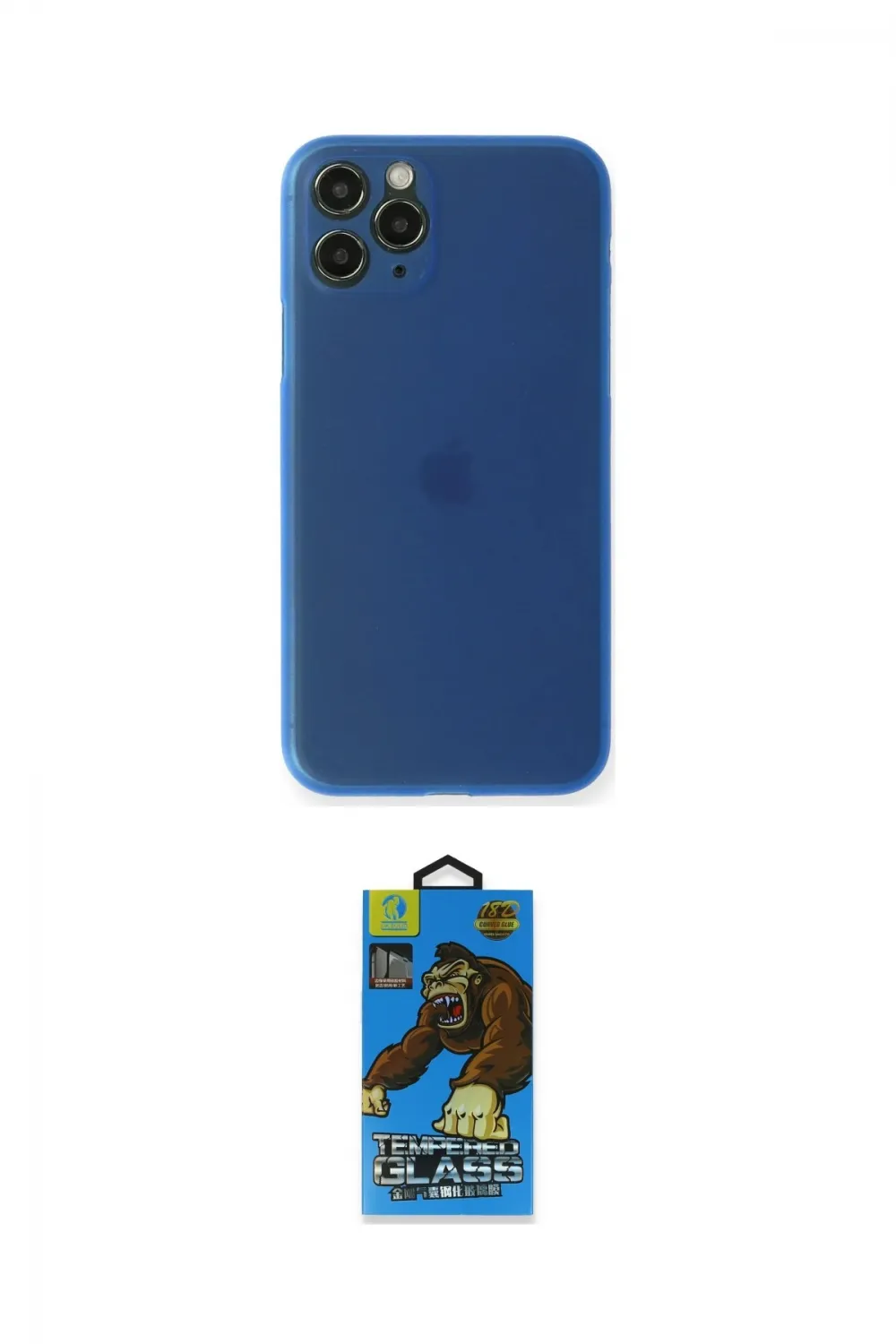 ieg™ iPhone 11 Pro Max Kılıf Yadigar Yansıma Serisi - Siyah 18D Cam Ekran Koruyucu