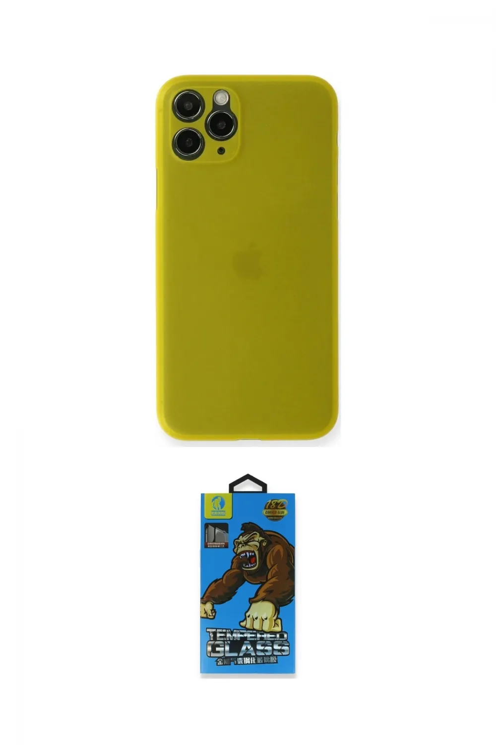 ieg™ iPhone 11 Pro Max Kılıf Yadigar Yansıma Serisi - Siyah 18D Cam Ekran Koruyucu