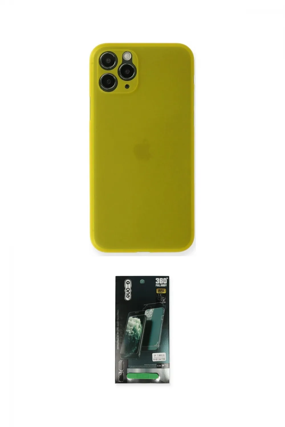 ieg™ iPhone 11 Pro Max Kılıf Yadigar Yansıma Serisi - Siyah 360 Mat Full Body Arka Koruyucu