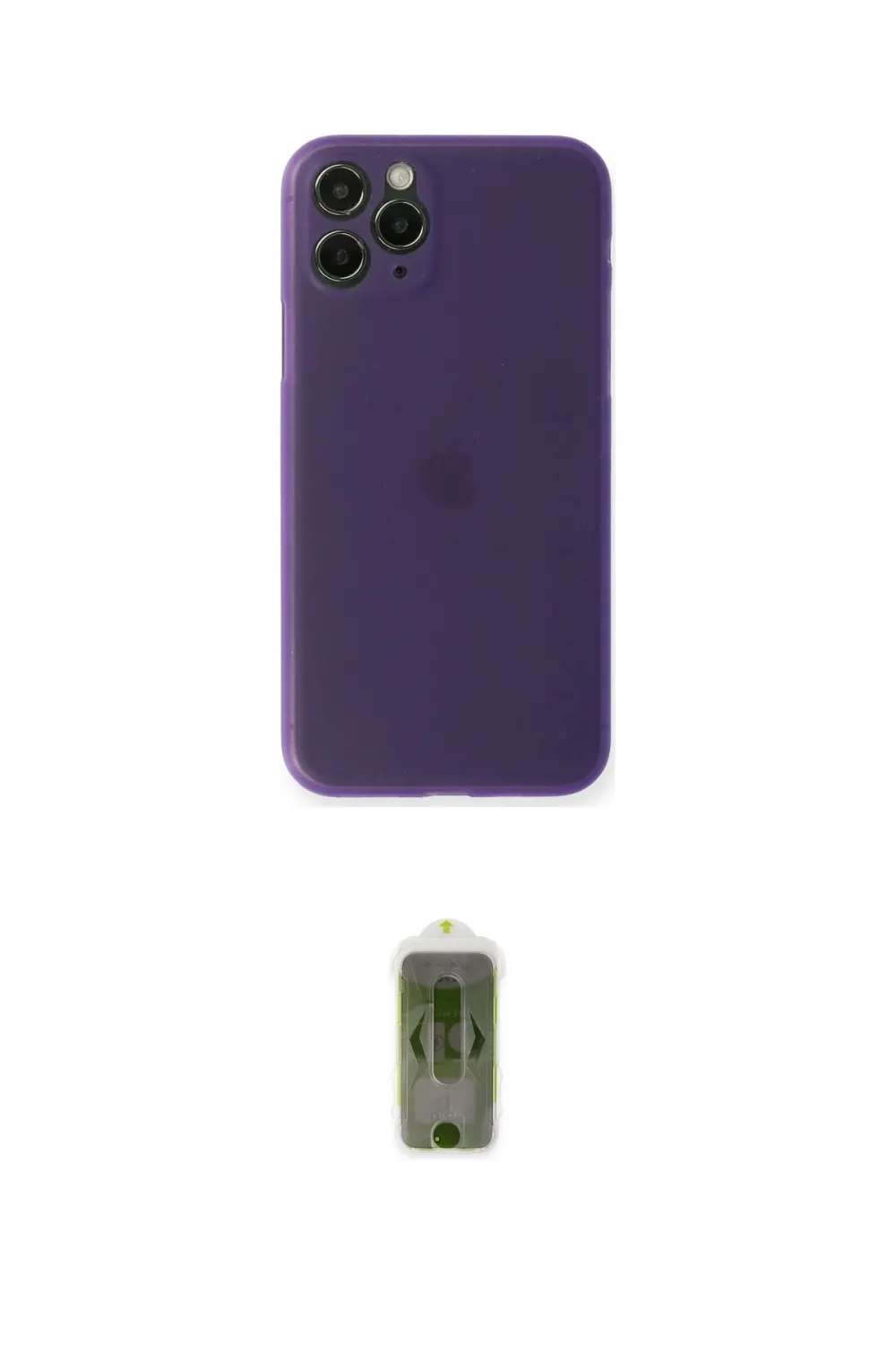 ieg™ iPhone 11 Pro Max Kılıf Yadigar Yansıma Serisi - Siyah Joko Magic 5D Hayalet Cam