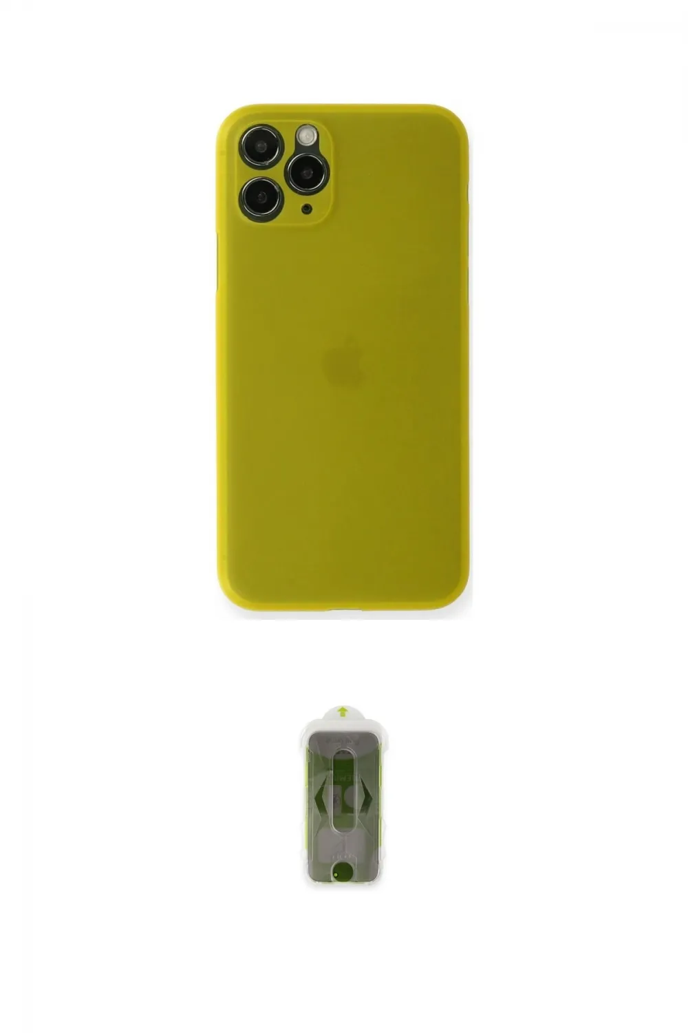 ieg™ iPhone 11 Pro Max Kılıf Yadigar Yansıma Serisi - Siyah Joko Magic 5D Hayalet Cam