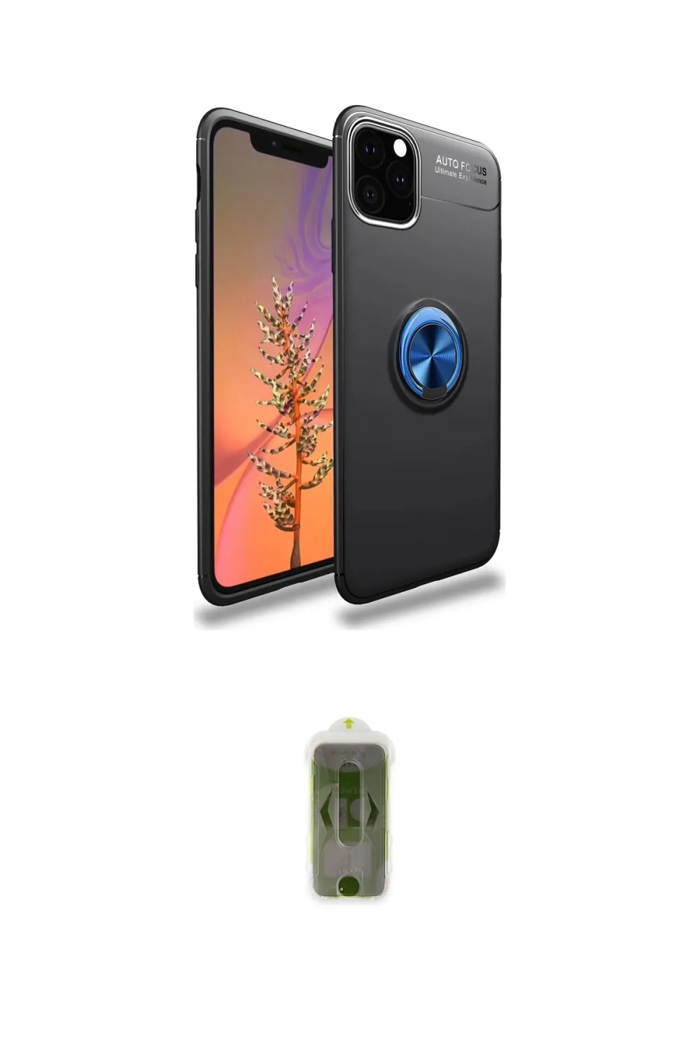 ieg™ iPhone 11 Pro Max Kılıf Yankı Form Prime - Siyah Joko Magic 5D Hayalet Cam