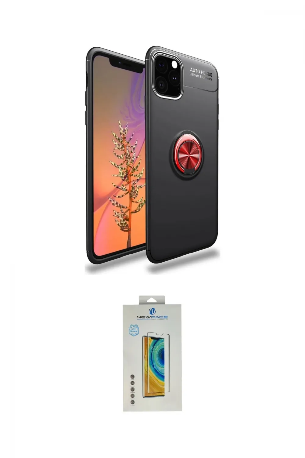 ieg™ iPhone 11 Pro Max Kılıf Yankı Form Prime - Siyah Polymer Nano Ekran Koruyucu