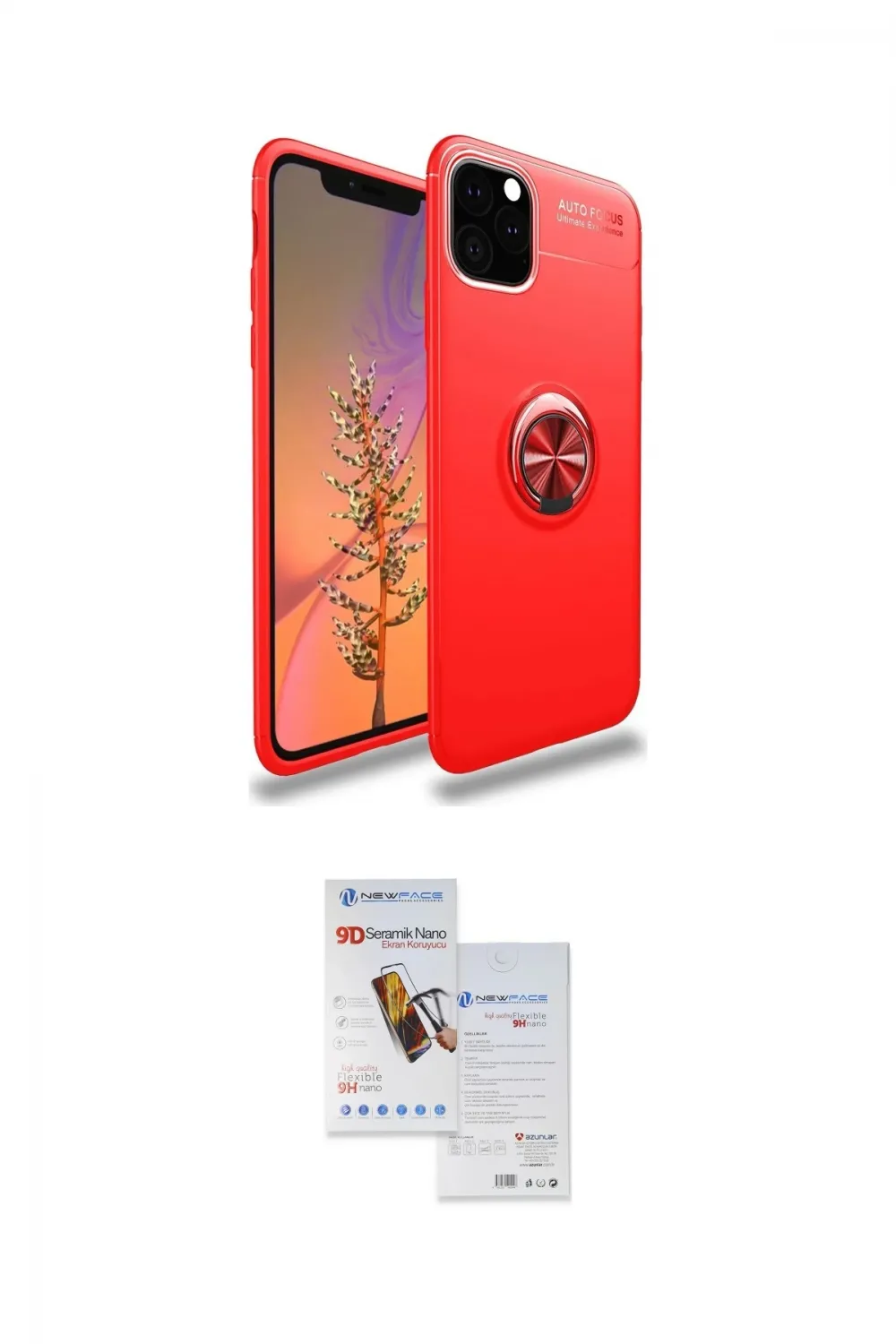 ieg™ iPhone 11 Pro Max Kılıf Yankı Form Prime - Siyah Seramik Nano Ekran Koruyucu
