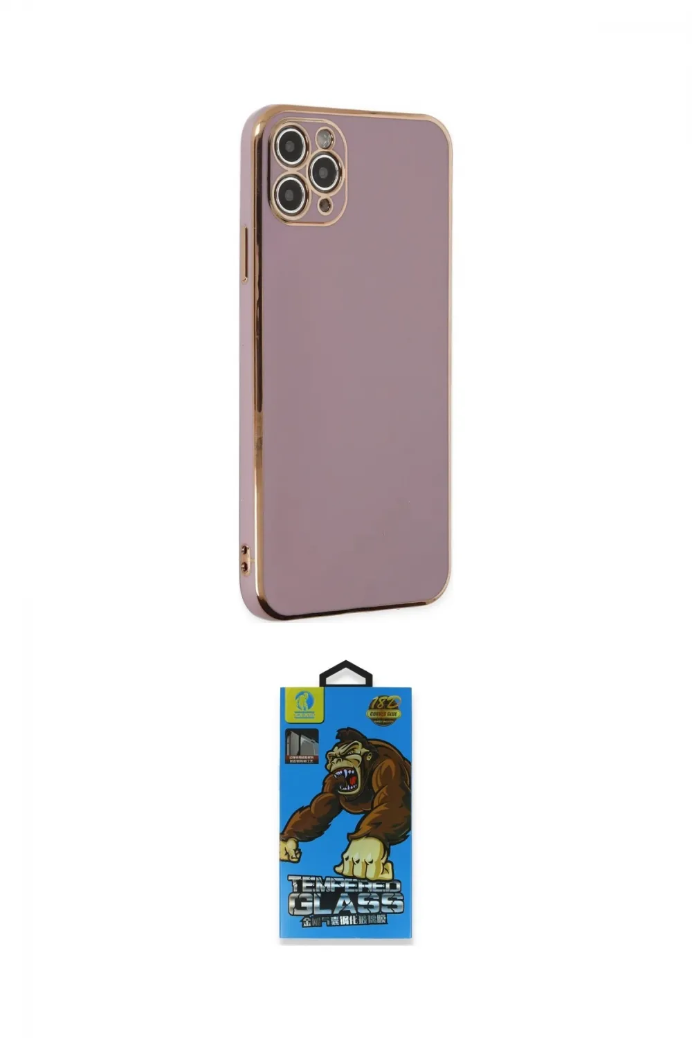 ieg™ iPhone 11 Pro Max Kılıf Yankı Serisi - Siyah 18D Cam Ekran Koruyucu