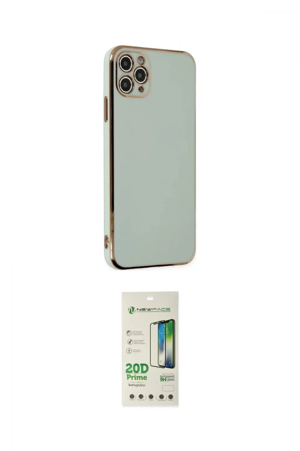 ieg™ iPhone 11 Pro Max Kılıf Yankı Serisi - Siyah 20D Premium Cam Ekran Koruyucu