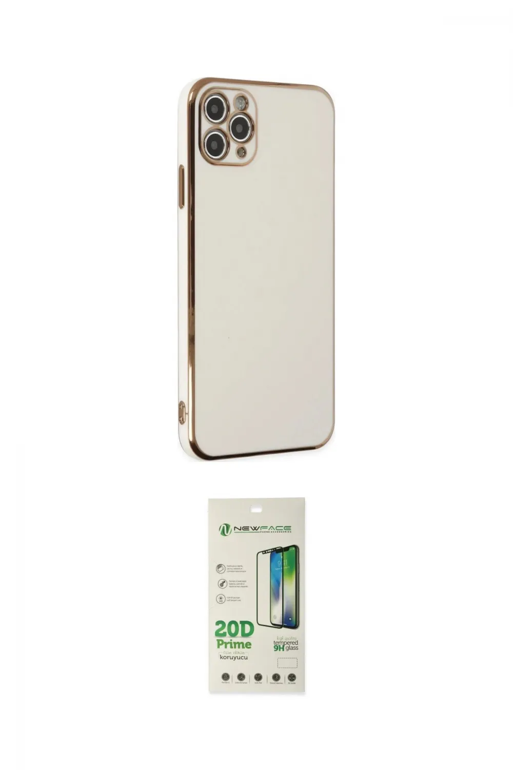 ieg™ iPhone 11 Pro Max Kılıf Yankı Serisi - Siyah 20D Premium Cam Ekran Koruyucu