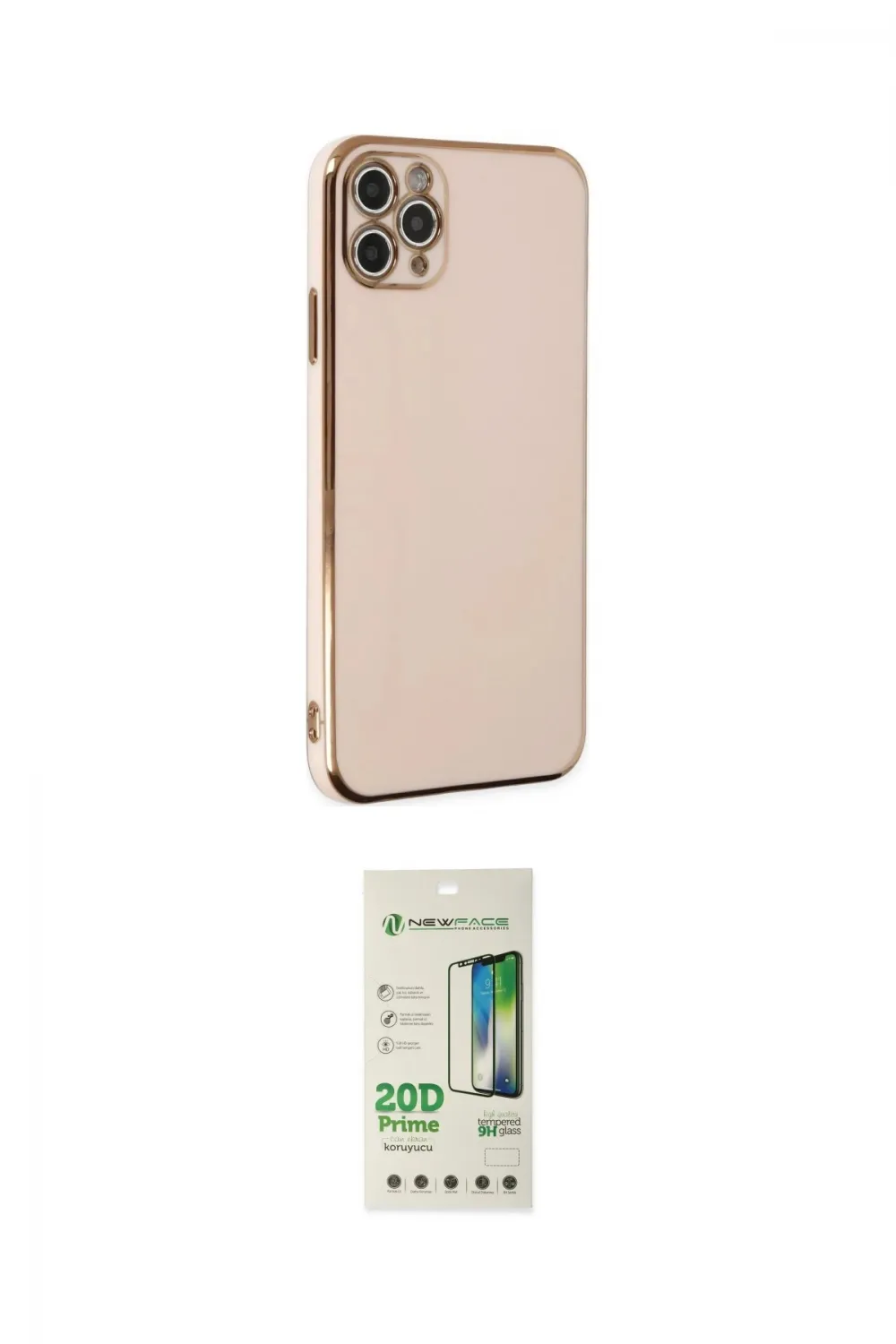 ieg™ iPhone 11 Pro Max Kılıf Yankı Serisi - Siyah 20D Premium Cam Ekran Koruyucu