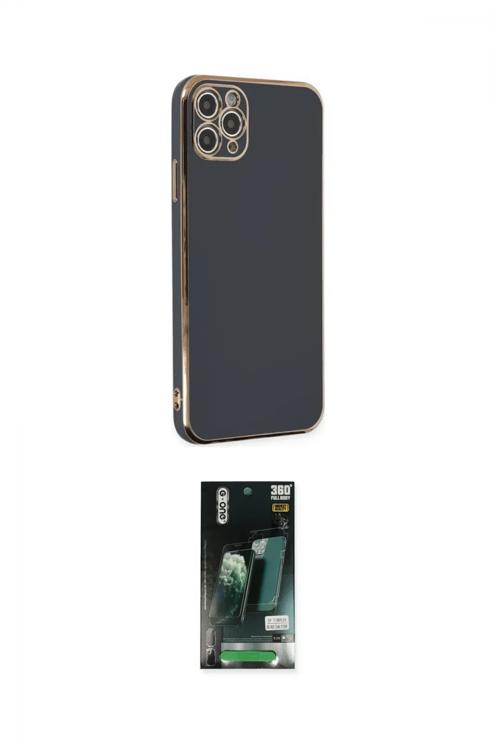 ieg™ iPhone 11 Pro Max Kılıf Yankı Serisi - Siyah 360 Mat Full Body Arka Koruyucu