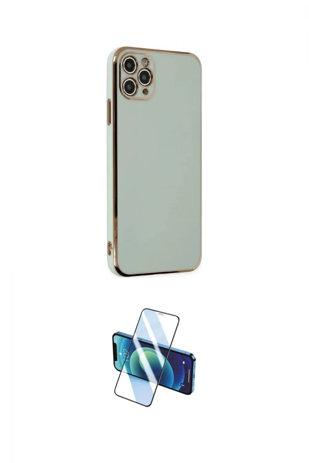 ieg™ iPhone 11 Pro Max Kılıf Yankı Serisi - Siyah 3D Antistatik Seramik Nano Ekran Koruyucu