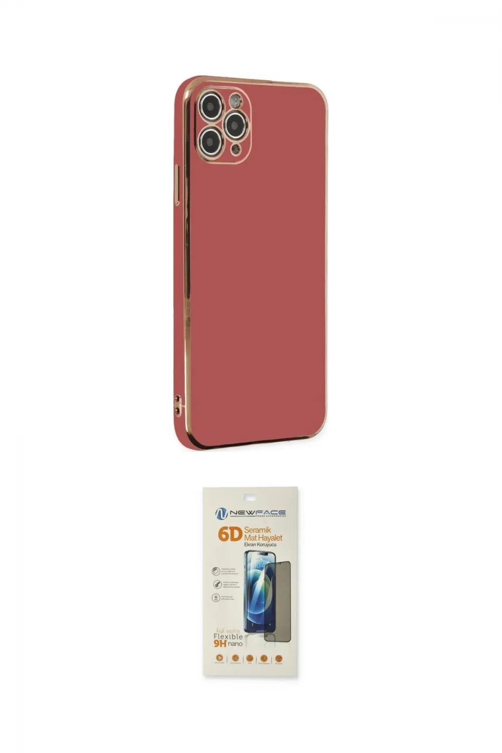 ieg™ iPhone 11 Pro Max Kılıf Yankı Serisi - Siyah 6D Mat Seramik Hayalet Nano Ekran Koruyucu