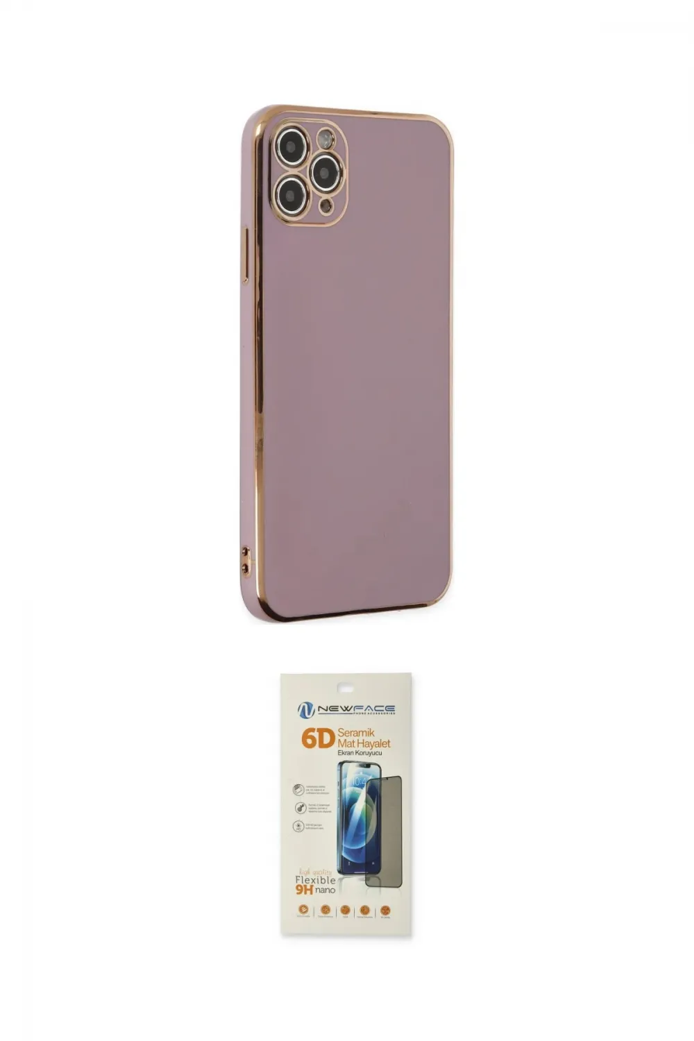 ieg™ iPhone 11 Pro Max Kılıf Yankı Serisi - Siyah 6D Mat Seramik Hayalet Nano Ekran Koruyucu