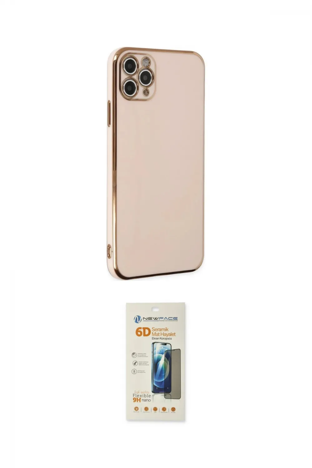 ieg™ iPhone 11 Pro Max Kılıf Yankı Serisi - Siyah 6D Mat Seramik Hayalet Nano Ekran Koruyucu