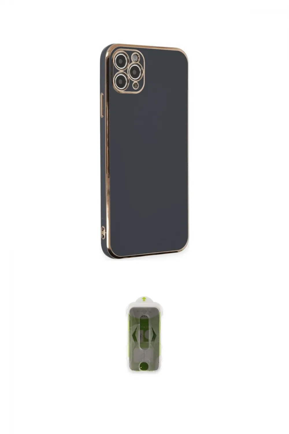 ieg™ iPhone 11 Pro Max Kılıf Yankı Serisi - Siyah Joko Magic 5D Hayalet Cam