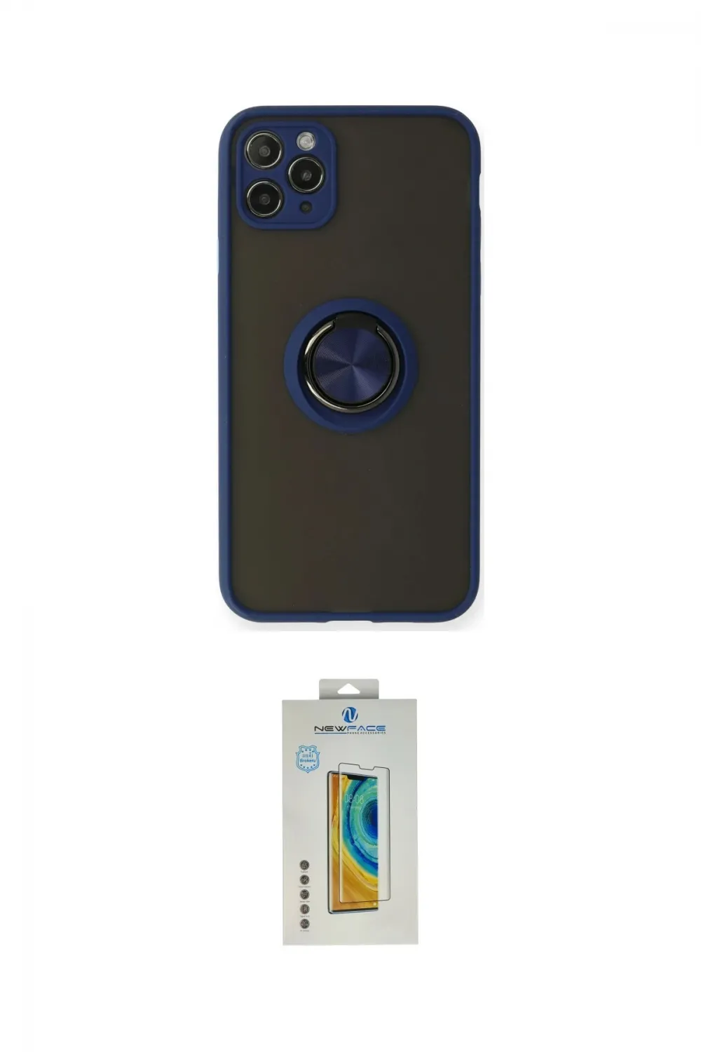 ieg™ iPhone 11 Pro Max Kılıf Yörünge Çizgi - Siyah Polymer Nano Ekran Koruyucu