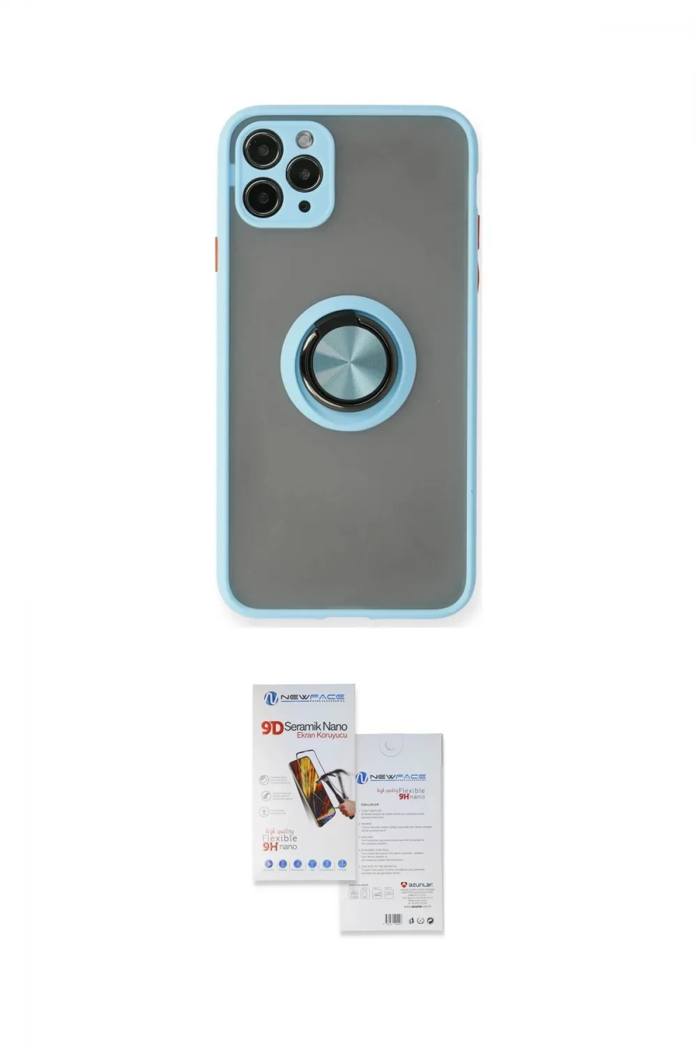 ieg™ iPhone 11 Pro Max Kılıf Yörünge Çizgi - Siyah Seramik Nano Ekran Koruyucu