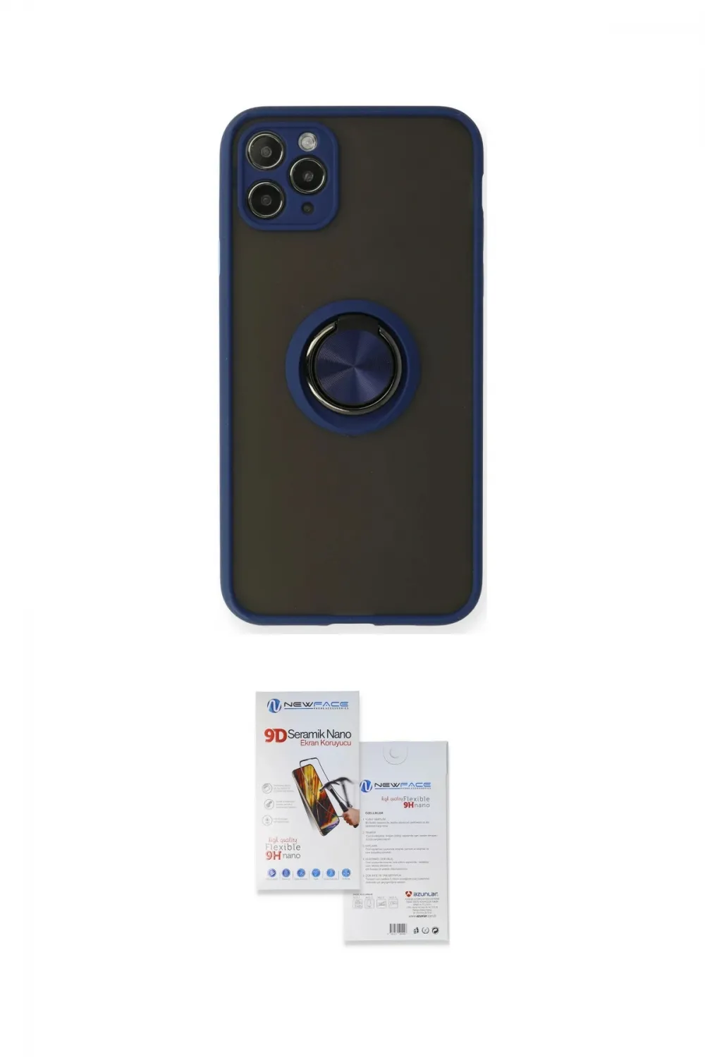 ieg™ iPhone 11 Pro Max Kılıf Yörünge Çizgi - Siyah Seramik Nano Ekran Koruyucu