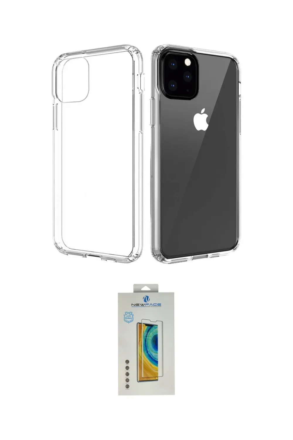 ieg™ iPhone 11 Pro Max Kılıf Zirve Doku - Siyah Polymer Nano Ekran Koruyucu