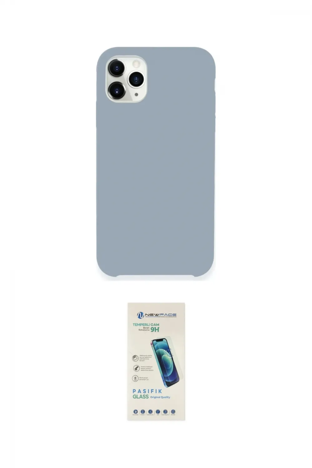 ieg™ iPhone 11 Pro Max Kılıf Zirve Modern Özel Seri - Şeffaf Pasifik Cam Ekran Koruyucu