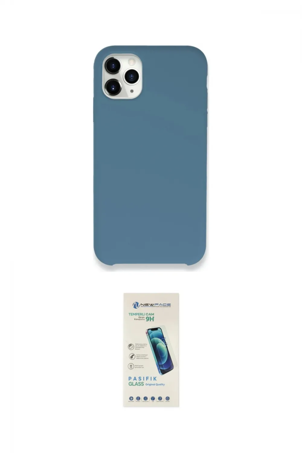 ieg™ iPhone 11 Pro Max Kılıf Zirve Modern Özel Seri - Şeffaf Pasifik Cam Ekran Koruyucu