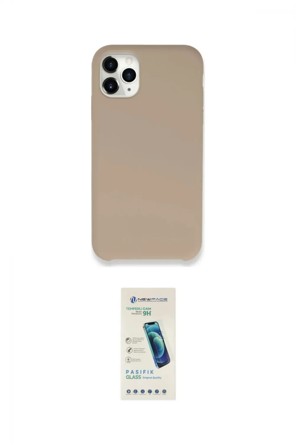 ieg™ iPhone 11 Pro Max Kılıf Zirve Modern Özel Seri - Şeffaf Pasifik Cam Ekran Koruyucu